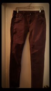 Rock Revival burgundy skinny jeans